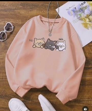 Hi Hello Printed Sweatshirt