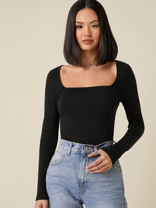 Square Neck Full Sleeve Tee