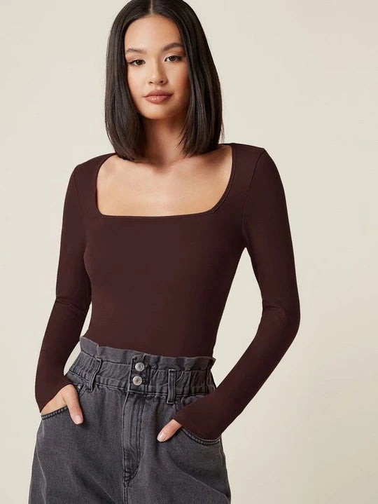 Square Neck Full Sleeve Tee
