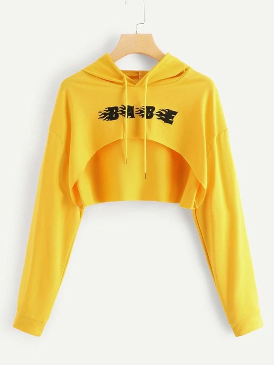 Babe Crop Hoodie