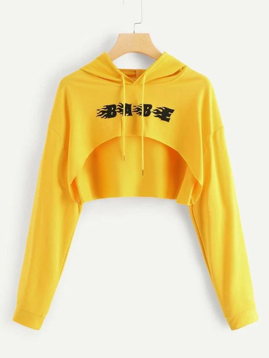 Babe Crop Hoodie