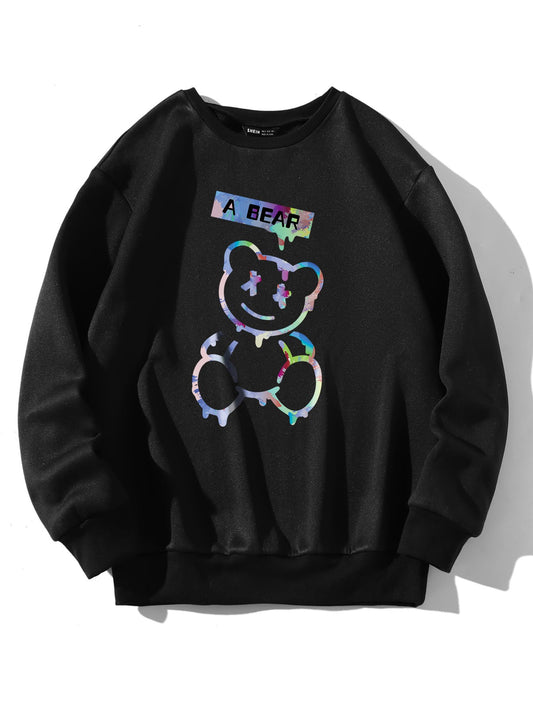 Bear Reflector Printed Sweatshirt