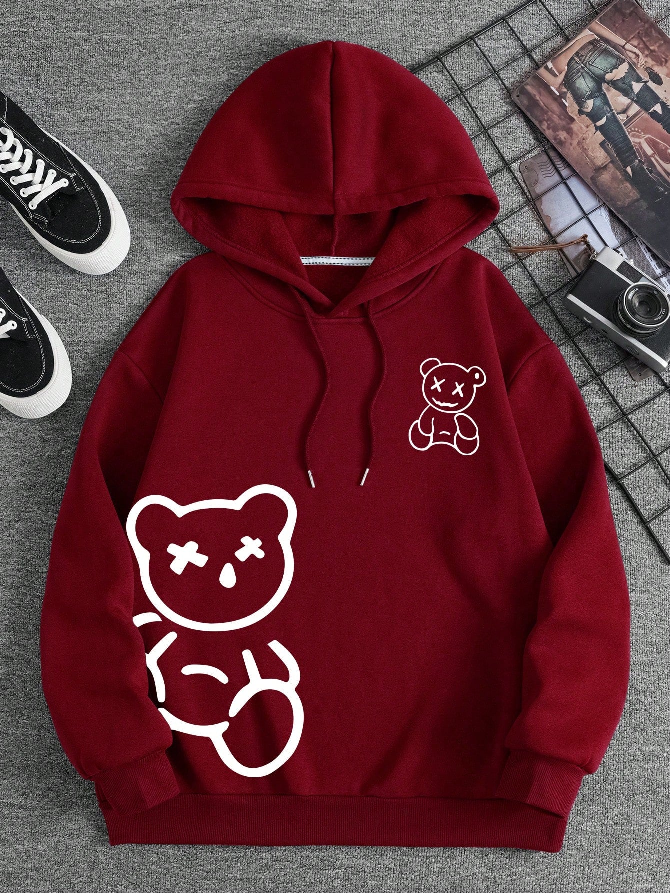 Bear Red Hoodie