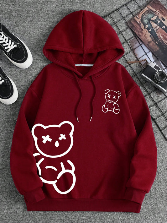 Bear Red Hoodie