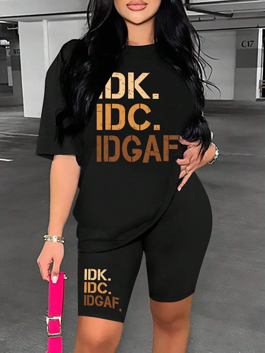 IDK Printed Short Set