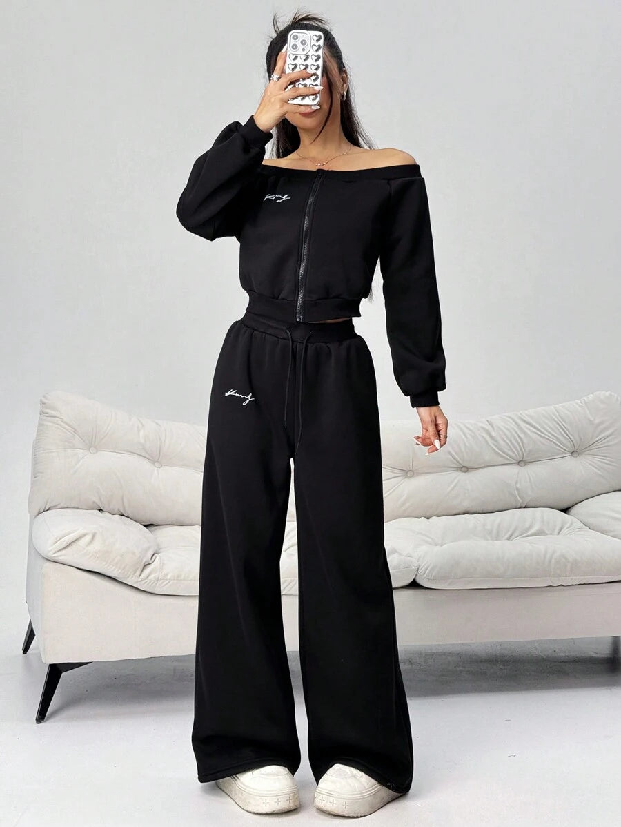 OFF Shoulder Tracksuit