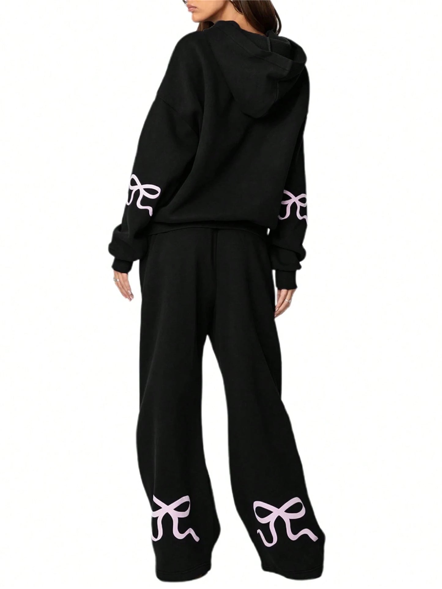 Ribbon Zipper Tracksuit