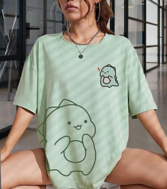 Cartoon Graphic Oversized/Drop Shoulder Tee