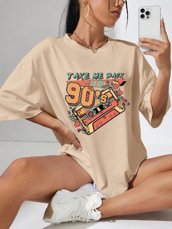 Take Me Back Oversized/Drop Shoulder Tee