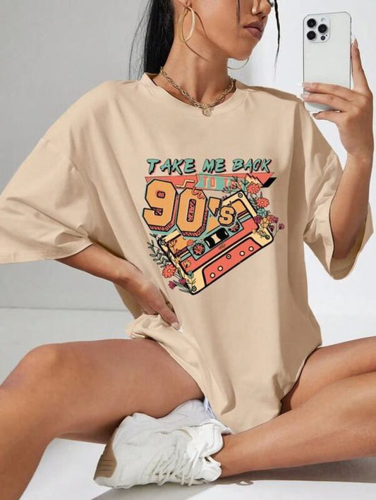 Take Me Back Oversized/Drop Shoulder Tee