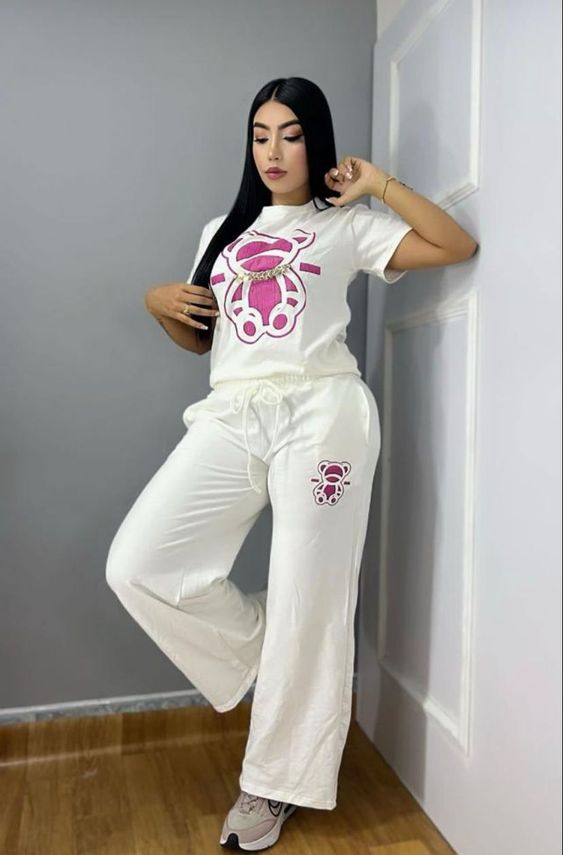 Bear Printed Flapper Tracksuit