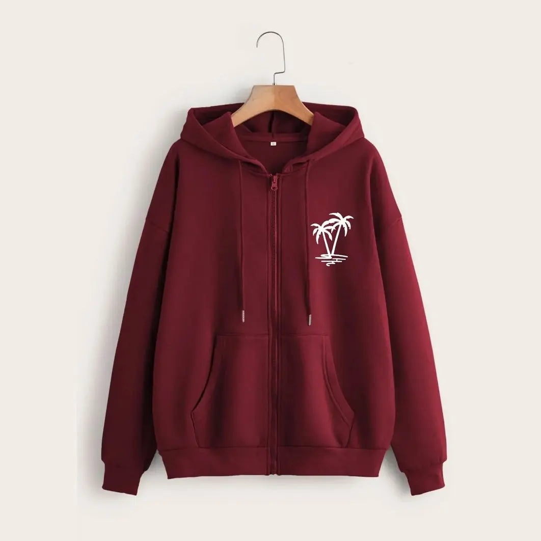 Palm Zipper Hoodie