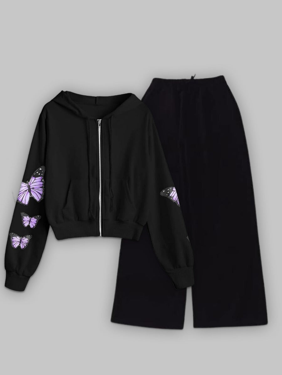 Purple Butterfly Tracksuit