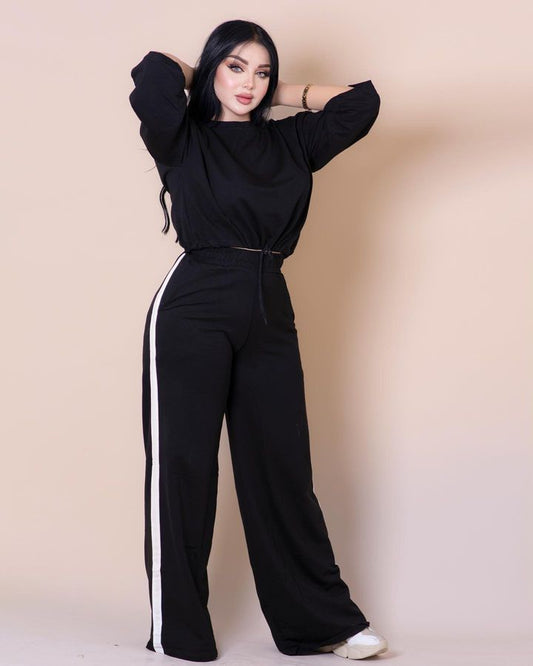 Drop Shoulder Flapper Tracksuit