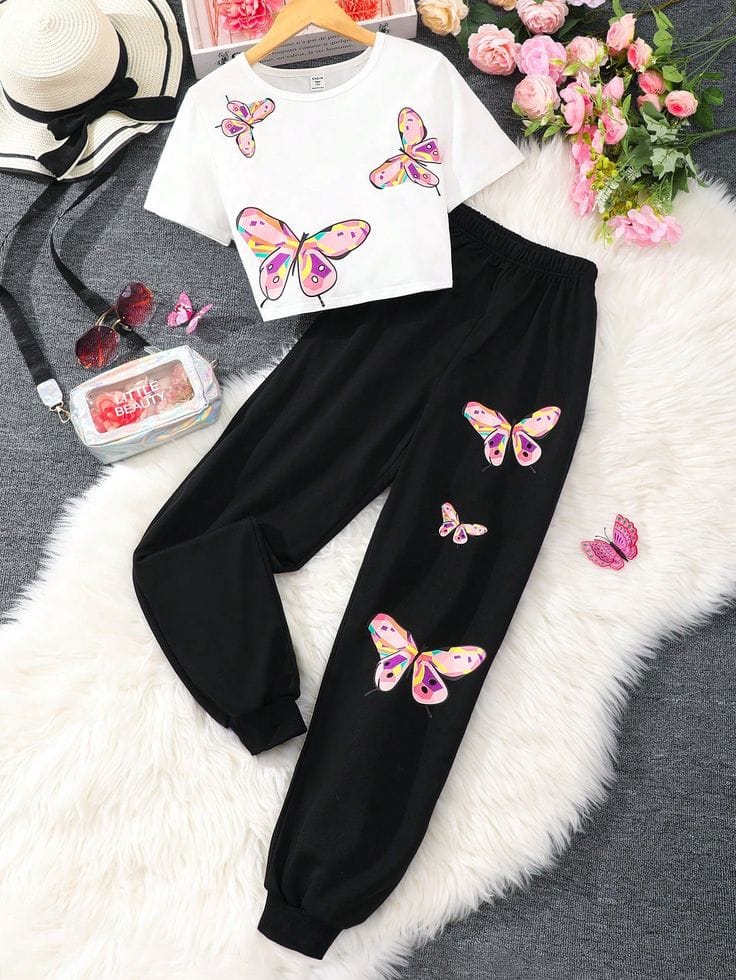 Pink Butterfly Tracksuit