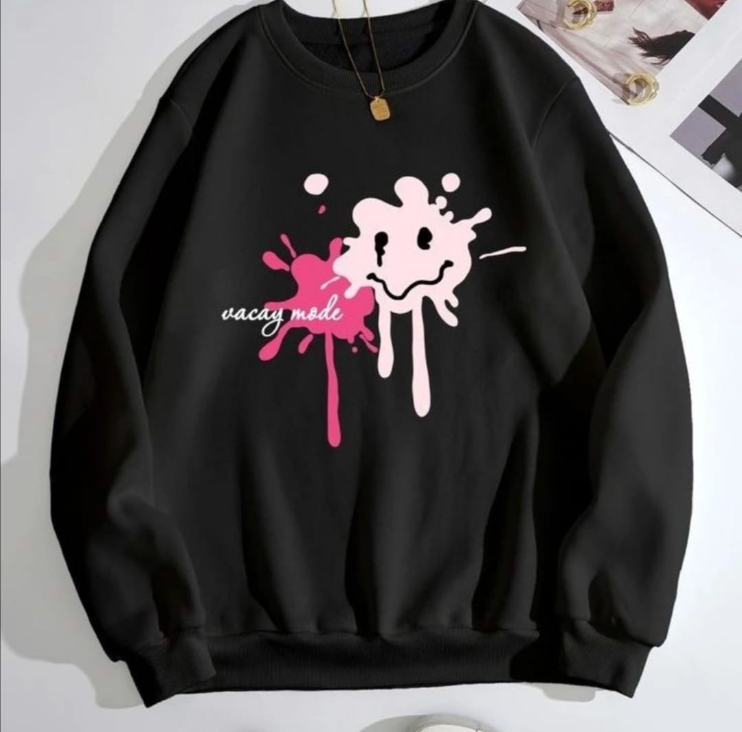 Vacay Mode Printed Sweatshirt