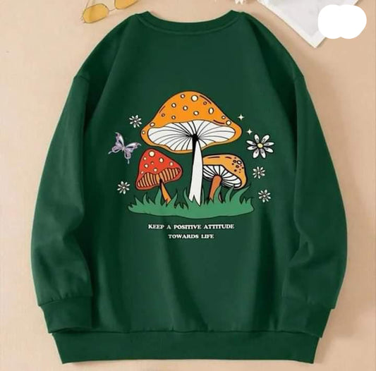 Positive Attitude Printed Sweatshirt