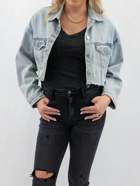 Crop Denim Jacket